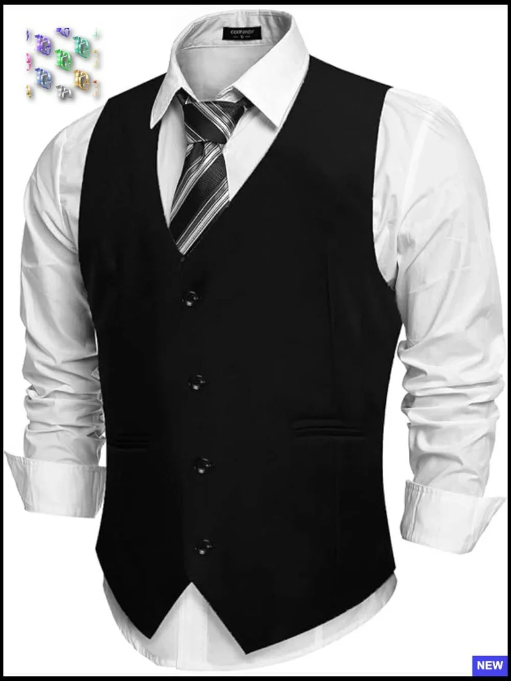 Slim Fit Business Vest Lightweight Modern Casual Elegant Waistcoat